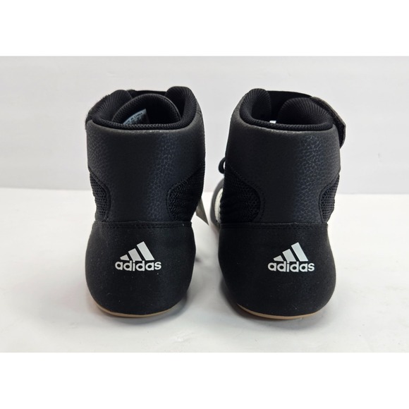 Adidas Wrestling Shoes AQ3325 Black White High Top Men\'s Size 14.5 NEW